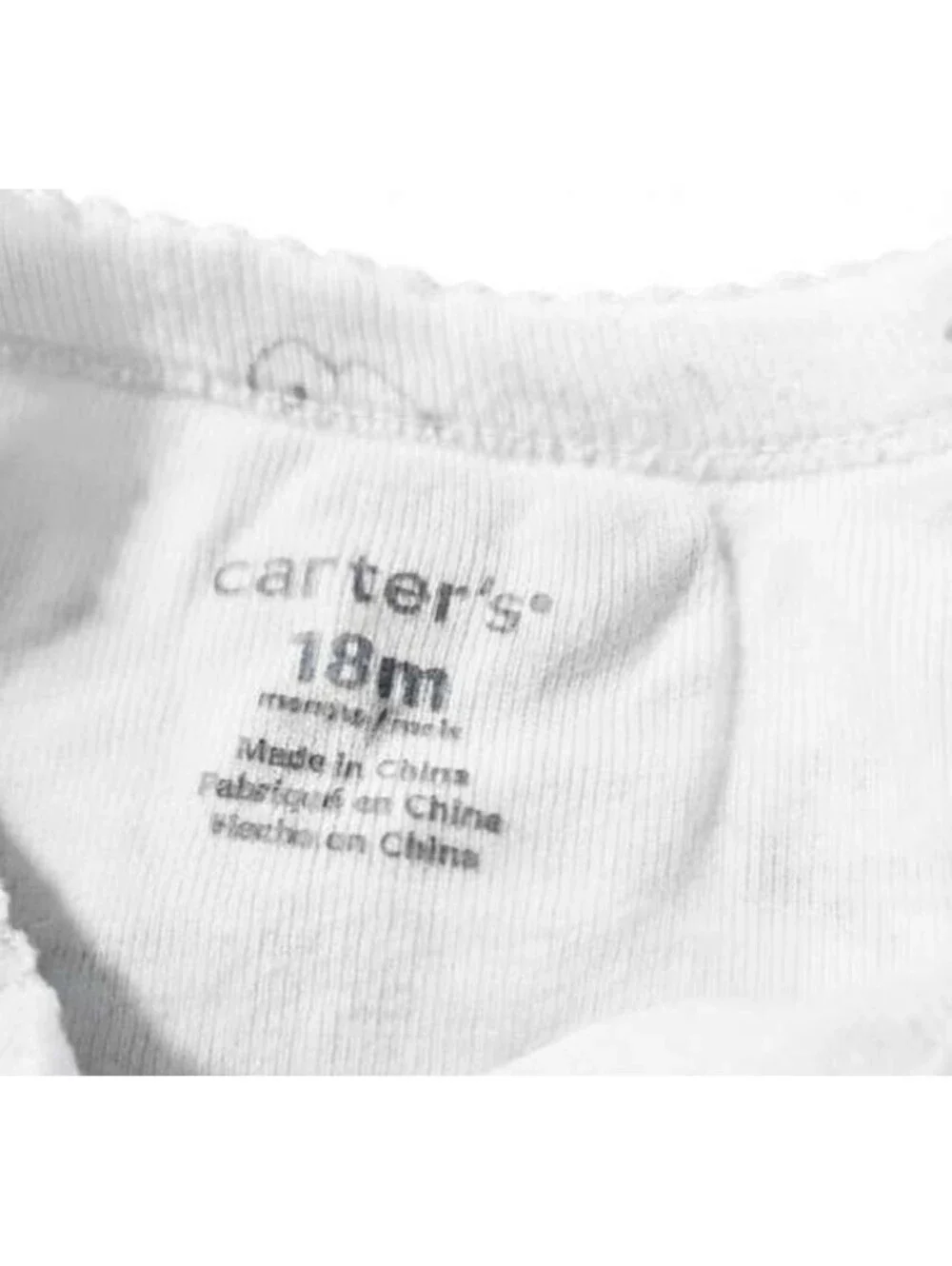 2 Carter's Long-Sleeve Bodysuits sz 18 Months